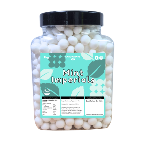 Candycrave Mint Imperials 2kg Jar