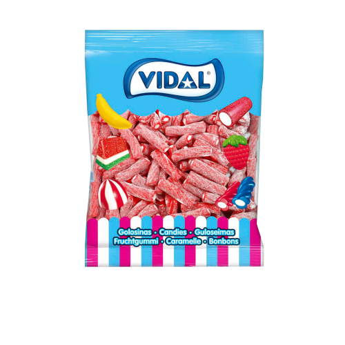 Vidal Liquorice Sour Strawberry Twist Pencils 1.5Kg