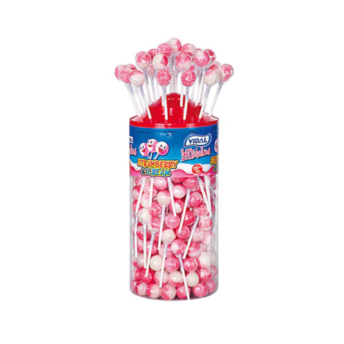 Strawberry & Cream Lollies