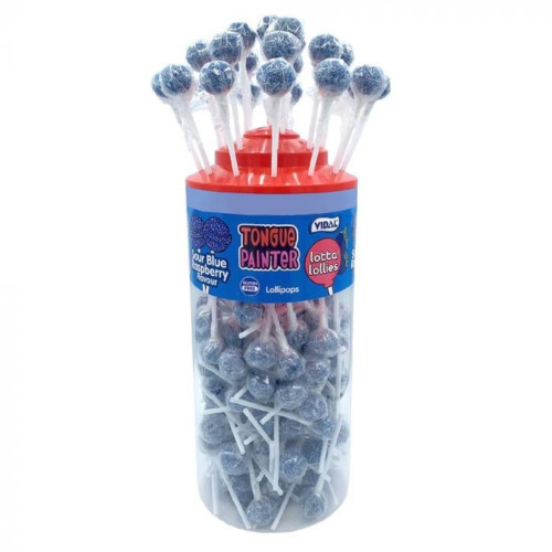 Vidal Mega Blue Raspberry Lolly 50 Count