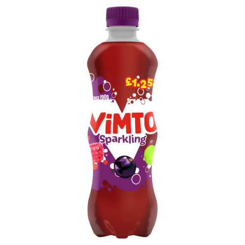 Vimto Sparkling Fizzy Drink Bottle Ã‚Â£1.25 PMP 12x500ml