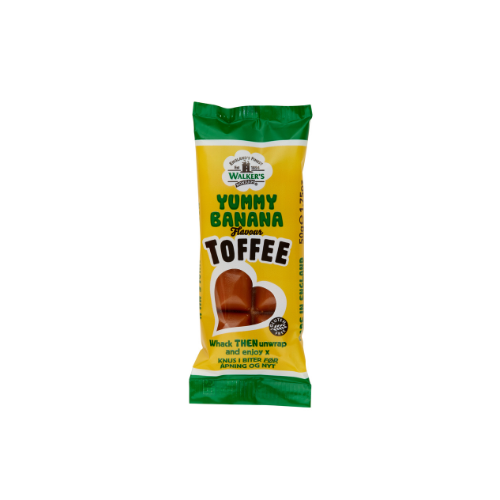 Walkers Banana Flavoured Toffee Bars 24x50g