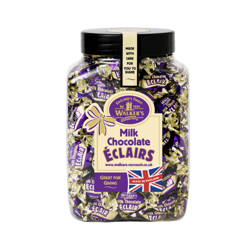 Walkers Milk Chocolate Toffee Eclairs Jar 1.25Kg
