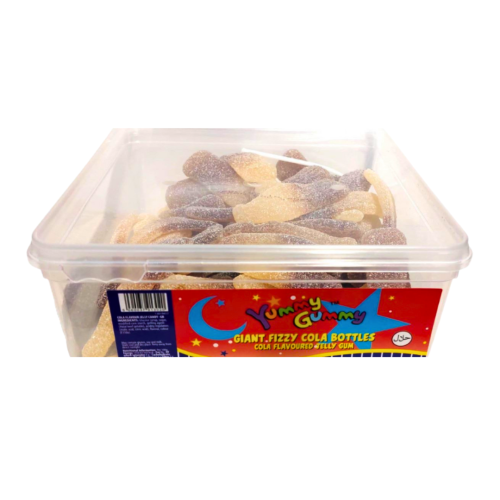 Yummy Gummy Giant Fizzy Cola Bottles 1000g Tub