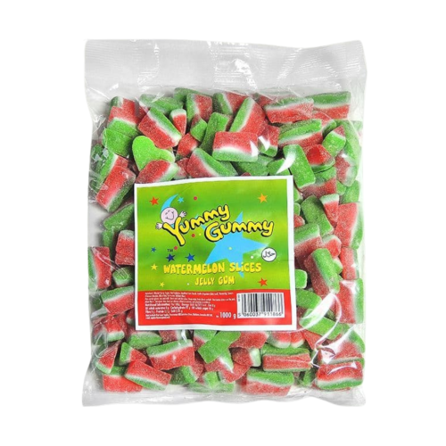 Yummy Gummy Watermelon Slices 1kg 