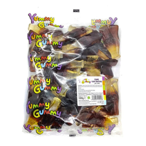 Yummy Gummy Giant Cola Bottles 1kg