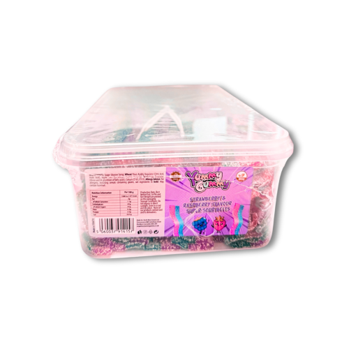 Yummy Gummy Sour Strawberry Raspberry Duo Belt 1200g