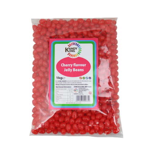 Kandy King Cherry Single Colour Jelly Beans 1kg