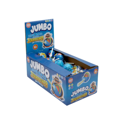 Zed Candy Blue Razz Jumbo Jawbreaker Pop 40x30p