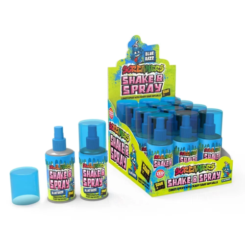 Zed Screamers Shake & Spray Blue Razz 12x60ml
