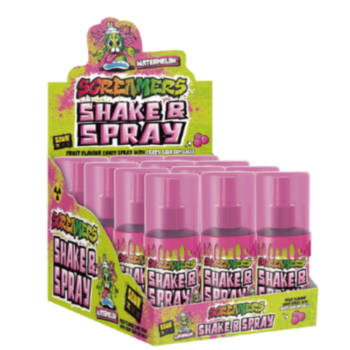 Zed Candy Screamers Shake & Spray Watermelon 12X60ml