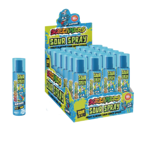 Zed Candy Screamers Spray Blue Razz 24x40ml