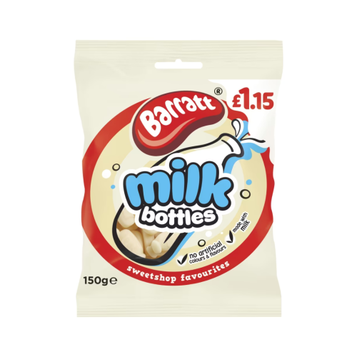 Barratt Milk Bottles PMP Â£1.15 12x150g