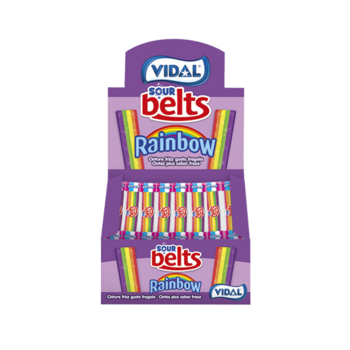 Vidal Wrapped Rainbow Belts 150 Count