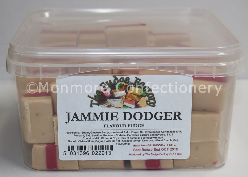 Jammie Dodger Fudge Fudge Factory 2kg Monmore Confectionery