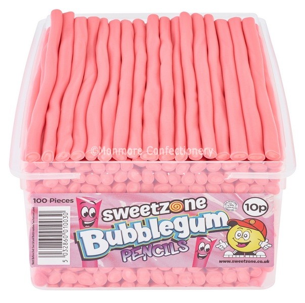 Bubblegum Pencils (Sweetzone) 100 Count