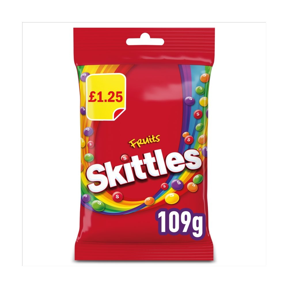 Skittles Fruits £1.25 PMP 14x109g