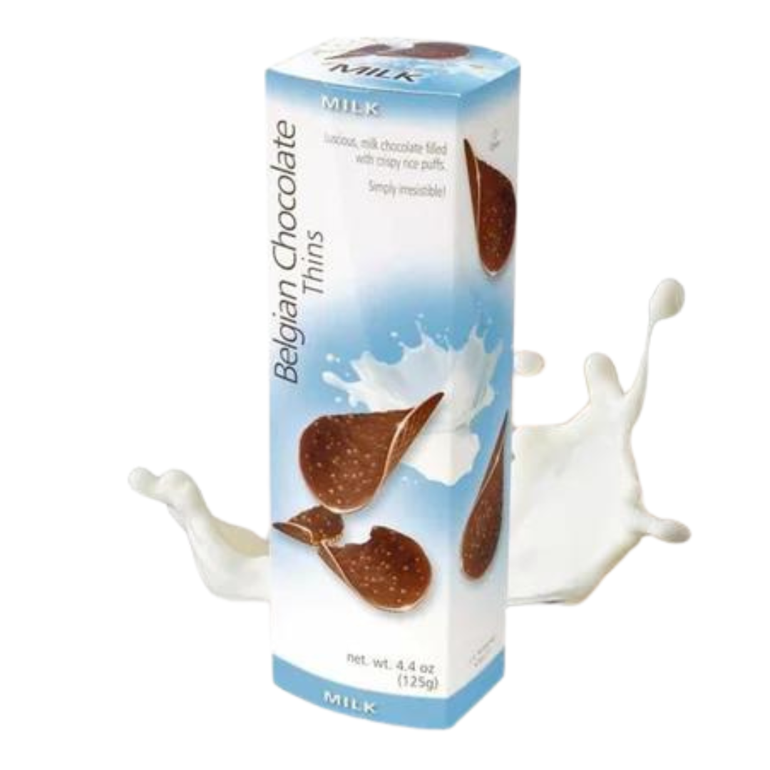 Belgium Milk Chocolate Thins 12x125g