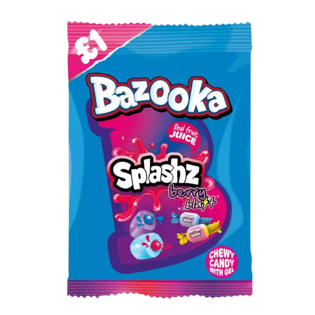 Bazooka Splashz Berry 12x120g PMP