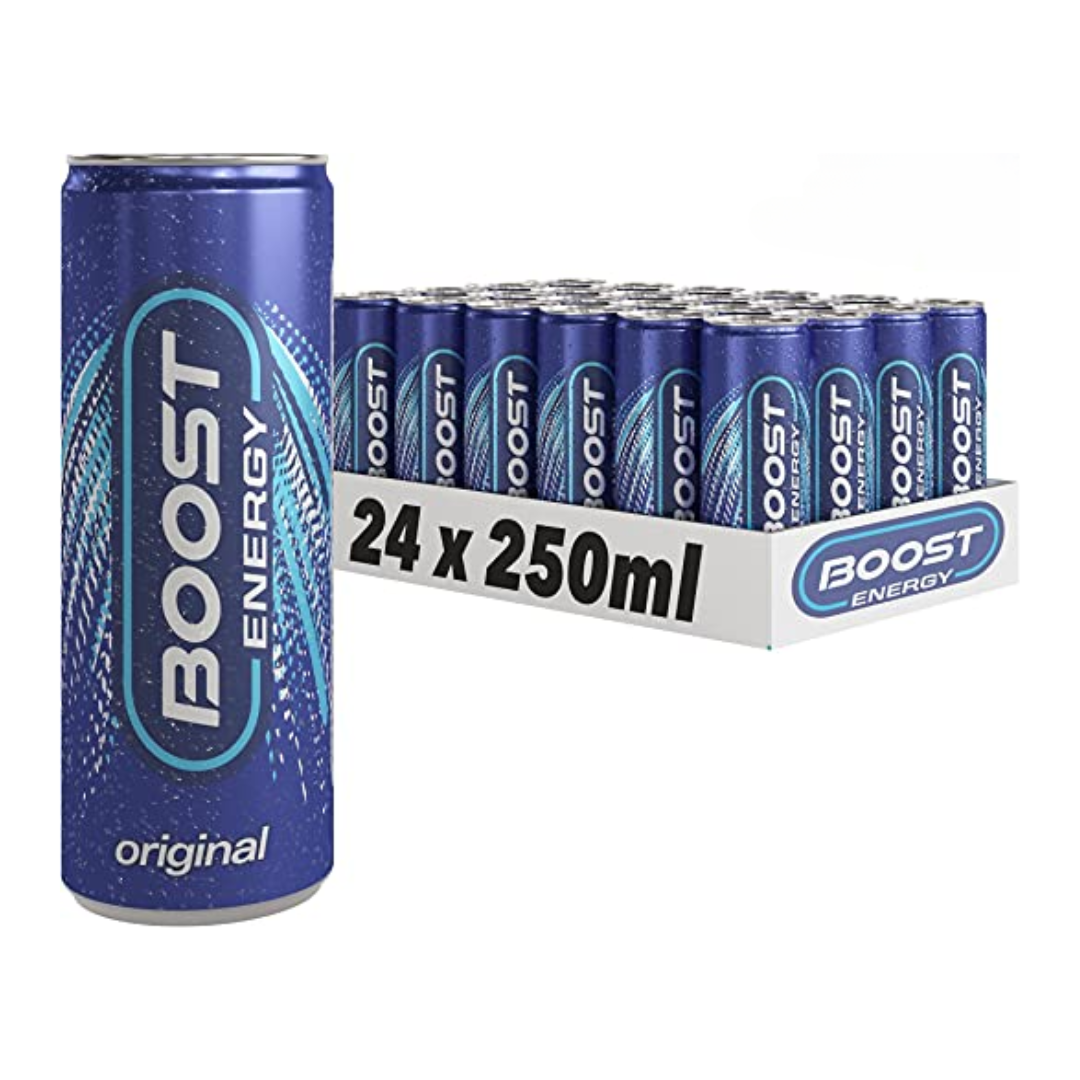 BOOST ENERGY DRINK ORIGINAL CANS 24X250ML