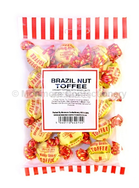 NUTTY BRAZIL TOFFEES (MONMORE)  100g