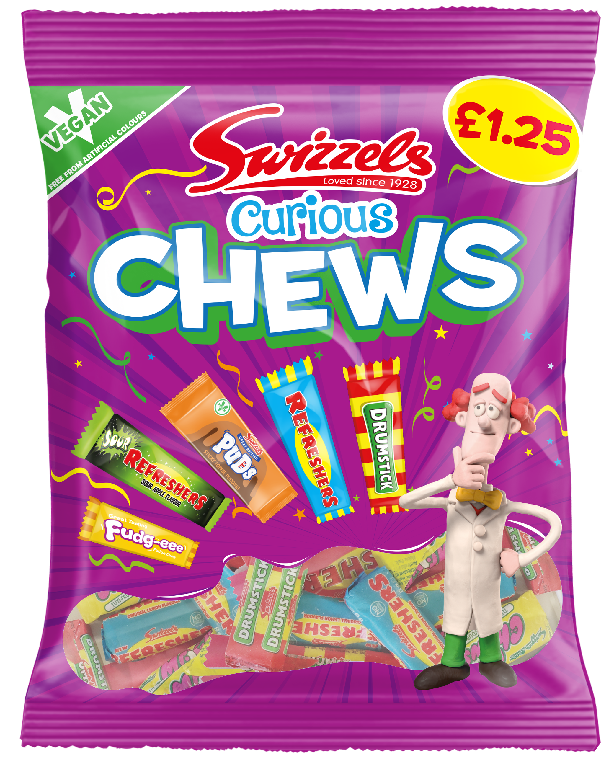 Swizzels Curious Chews £1.25 PMP 12x135g