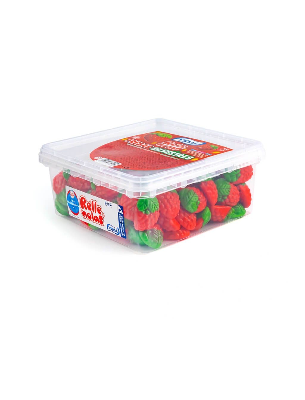 Vidal Jelly Fill Wild Strawberries Tub 75 Count
