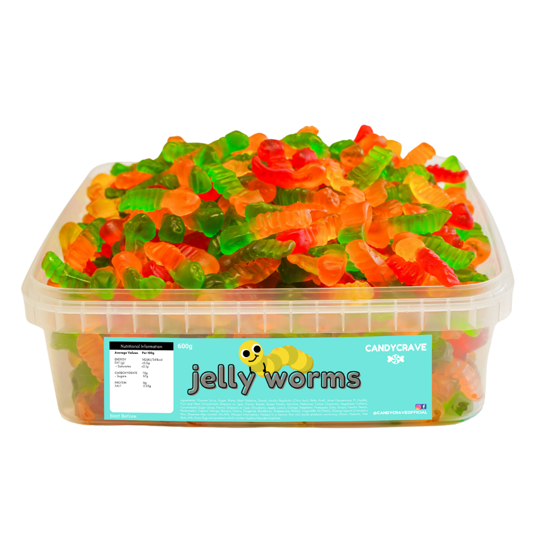 JELLY WORMS TUB (CANDYCRAVE) 600g