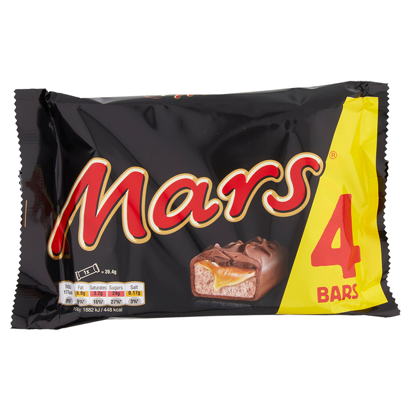 Mars Snacksize Chocolate Bars 4x34g