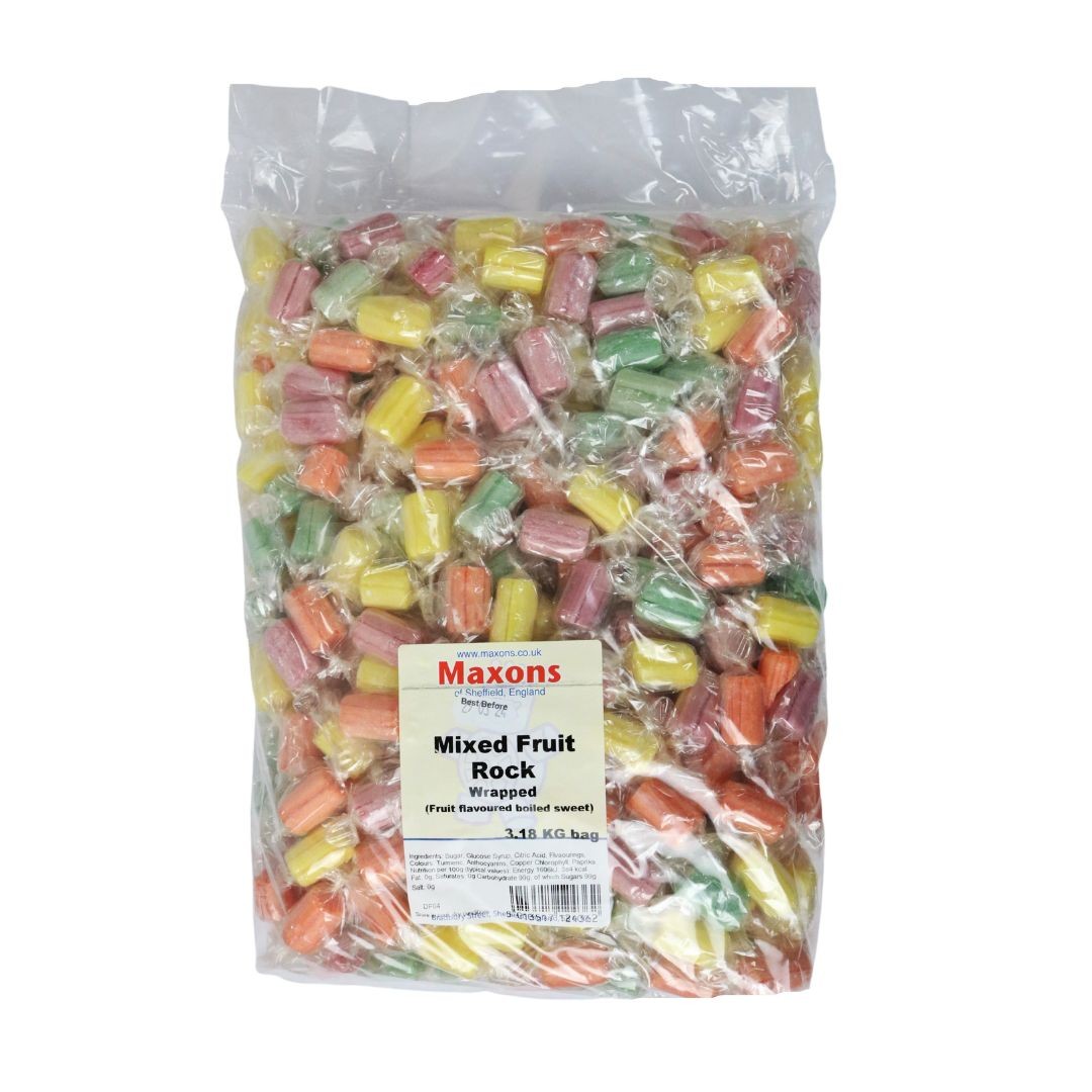 MIXED FRUIT ROCK WRAPPED (MAXONS) 3.18KG 