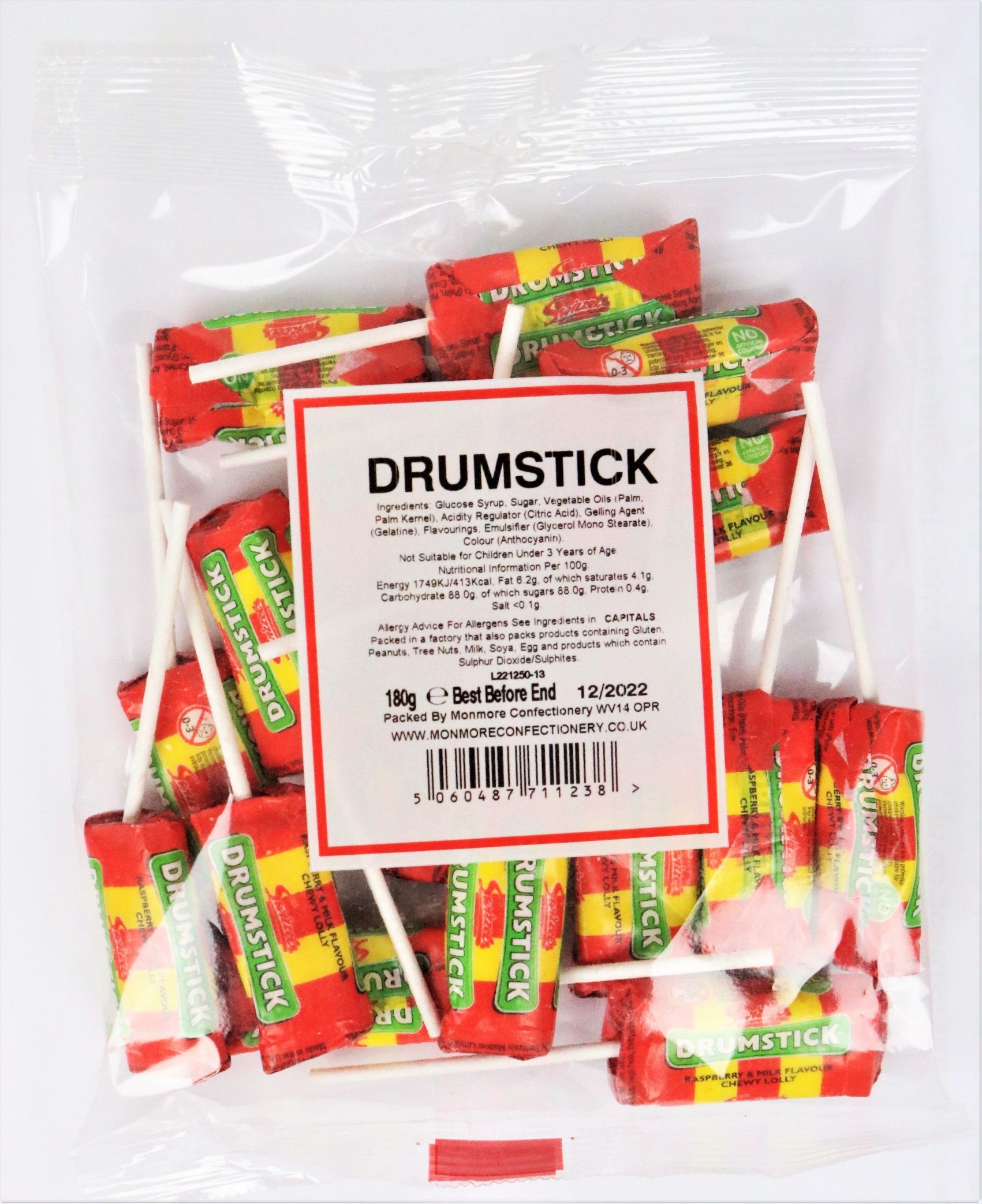DRUMSTICK LOLLIES (MONMORE) 125G