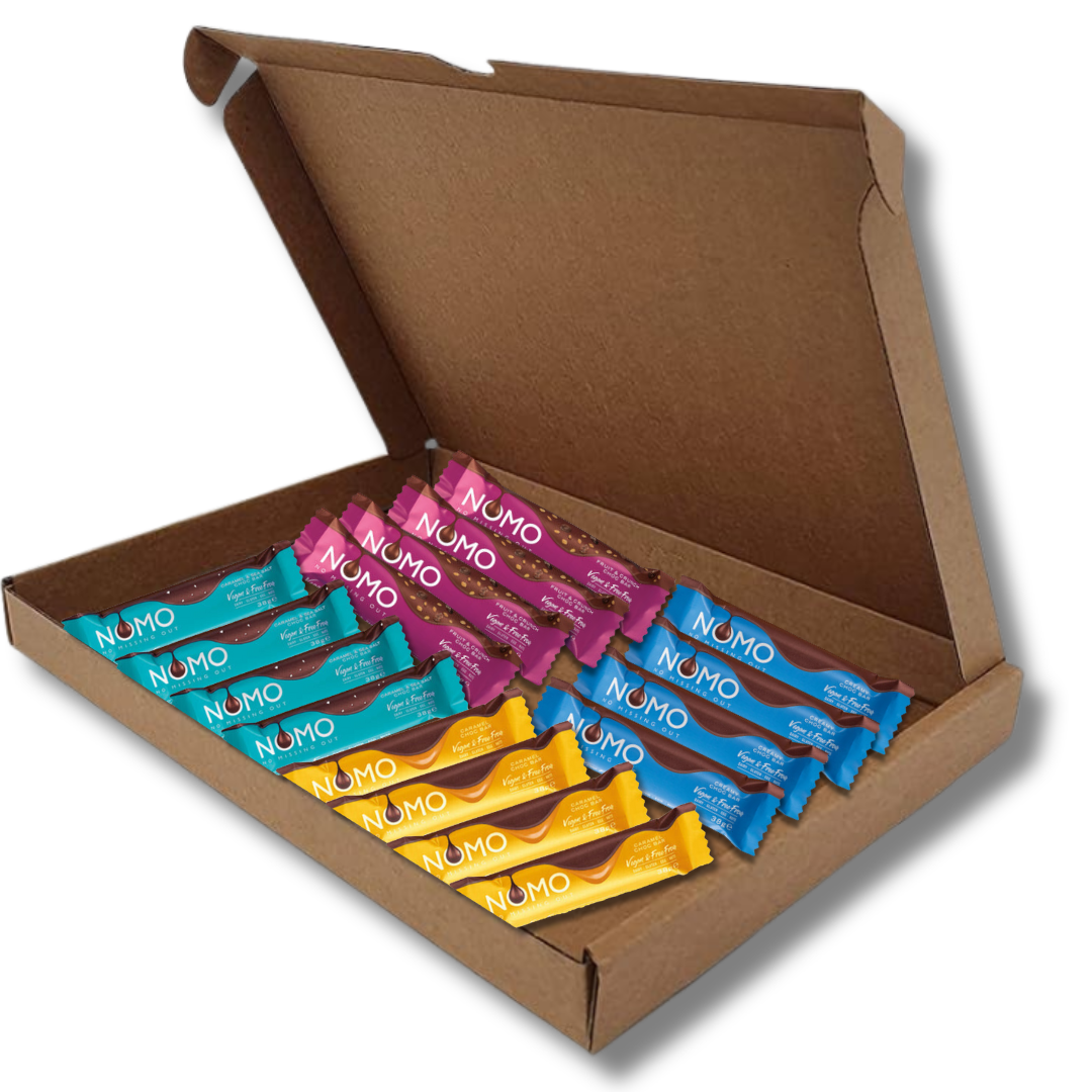 Nomo Variety Vegan Chocolate Bars Selection Box