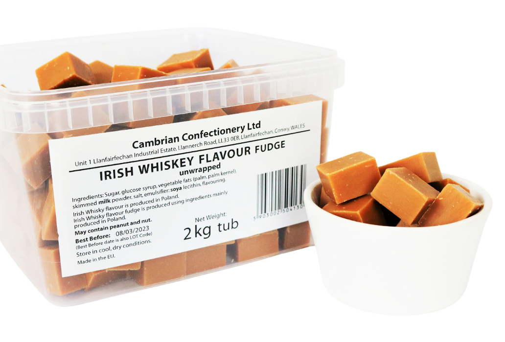 Irish Whiskey Flavour Fudge (Monmore) 2kg