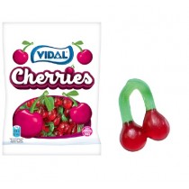 Jelly Cherries in 100g Bags.  Made by Vidal