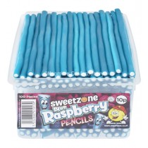 Blue Raspberry Pencils (Sweetzone) 100 Count