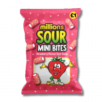 Millions Sour Strawberry Bites 12x120g
