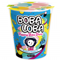 Boba Loba Blueberry Raspberry Drink Cups 4x350ml