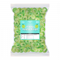 FIZZY APPLE RINGS (CANDYCRAVE) 2.5KG