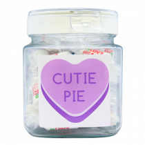 'CUTIE PIE' LOVE HEART JAR 450G