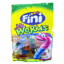 HALAL JELLY WORMS (FINI) 12X75G