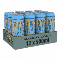 MONSTER MANGO LOCO CANS 12X500ML