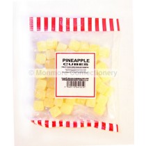monmore confectionery pineapple cubes 265g bag