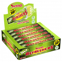 REFRESHERS SOUR APPLE BARS (SWIZZELS) 60X20P