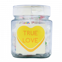 'TRUE LOVE' LOVE HEART JAR 450G