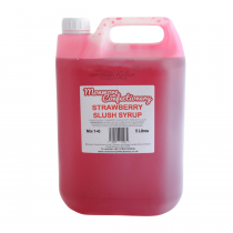 RED STRAWBERRY SLUSH SYRUP (MONMORE) 5 LITRES
