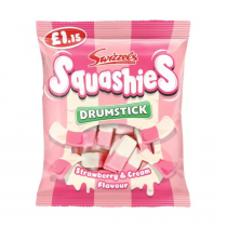 Swizzels Squashies Drumsticks Strawberry & Cream £1.15 PMP 12x120g