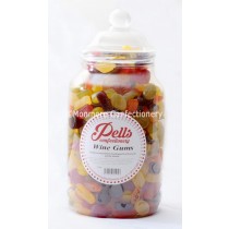 traditional sweet jar containing wine gums
