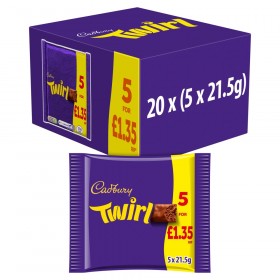 Cadbury's Twirl 20 x 5 bar multipack