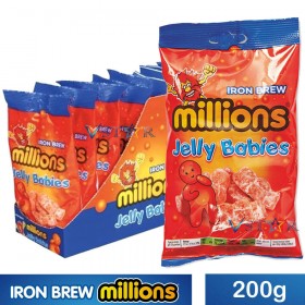 IRON BREW JELLY BABIES (MILLIONS) 10X200G