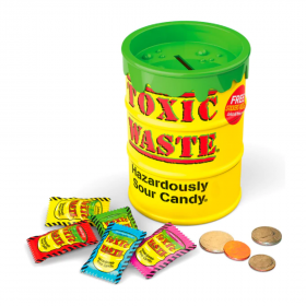 Toxic Waste Sour Candy Money Banks 84g